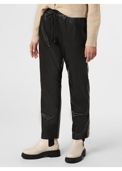 Esprit Collection Spodnie Kobiety Sztuczna skóra czarny jednolity ze sklepu vangraaf w kategorii Spodnie damskie - zdjęcie 123367607