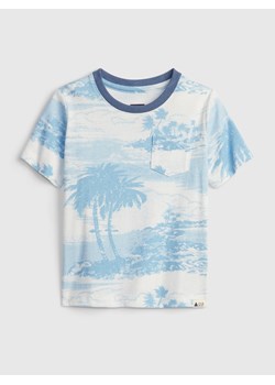 T-shirt chłopięce Gap niebieski bawełniany 
