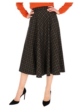 Rozkloszowana spódnica w kratę z kieszeniami L'AF Pola ze sklepu Eye For Fashion w kategorii Spódnice - zdjęcie 123518389