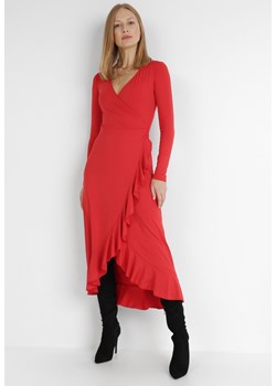 Czerwona Sukienka Verial ze sklepu Born2be Odzież w kategorii Sukienki - zdjęcie 123610255