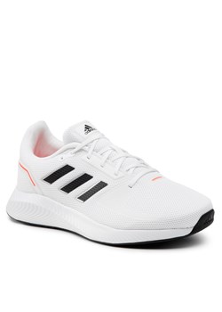 Białe buty sportowe męskie Adidas sznurowane 