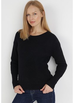 Czarny Sweter Ionoene ze sklepu Born2be Odzież w kategorii Swetry damskie - zdjęcie 123822038