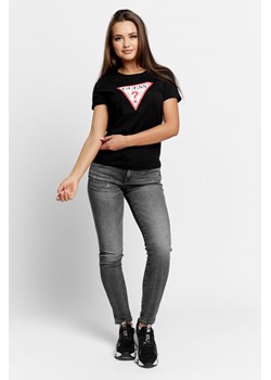 GUESS - szare jeansy damskie z brokatem ze sklepu outfit.pl w kategorii Jeansy damskie - zdjęcie 123844026