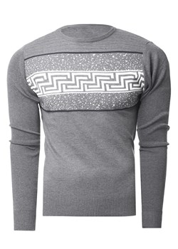 Sweter/bluza D6232 anracyt ze sklepu Risardi w kategorii Swetry męskie - zdjęcie 123846619