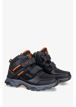 Czarne buty trekkingowe na rzepy softshell Badoxx 5XC8276-W-ORG ze sklepu Casu.pl w kategorii Buty zimowe dziecięce - zdjęcie 124020609