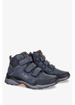 Granatowe buty trekkingowe na rzepy Badoxx LXC8123-W ze sklepu Casu.pl w kategorii Buty trekkingowe dziecięce - zdjęcie 124020645