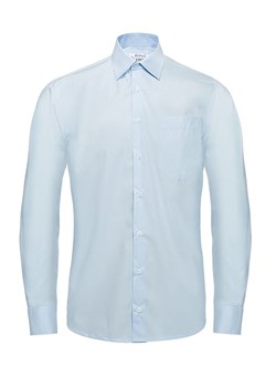 Bodara  niebieska  koszula męska Regular z długim rękawem ze sklepu ATELIER-ONLINE w kategorii Koszule męskie - zdjęcie 124181756