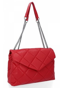 Klasyczna Pikowana Torebka Damska firmy Herisson Czerwona (kolory) ze sklepu PaniTorbalska w kategorii Torby Shopper bag - zdjęcie 124195195