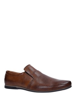 Brązowe buty wizytowe skórzane Windssor SP23/K6 ze sklepu Casu.pl w kategorii Buty eleganckie męskie - zdjęcie 124230288