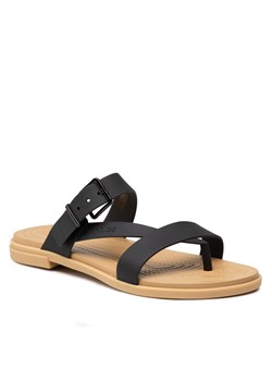 Japonki CROCS - Tulum Toe Post Sandal W 206108 Black/Tan ze sklepu eobuwie.pl w kategorii Klapki damskie - zdjęcie 124282878
