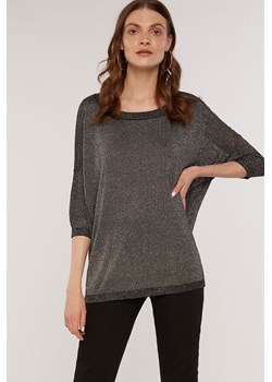 Sweter z metaliczną nitką ze sklepu MONNARI w kategorii Swetry damskie - zdjęcie 124308405