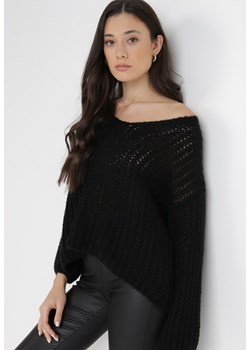 Czarny Sweter Amarherine ze sklepu Born2be Odzież w kategorii Swetry damskie - zdjęcie 124333626