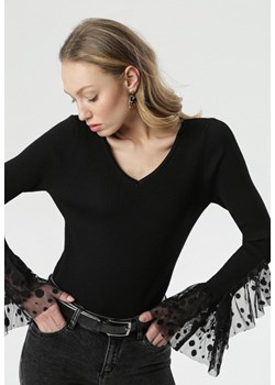 Czarny Sweter Bonner ze sklepu Born2be Odzież w kategorii Swetry damskie - zdjęcie 124436307