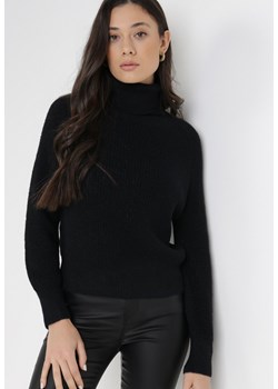 Czarny Golf Corialla ze sklepu Born2be Odzież w kategorii Swetry damskie - zdjęcie 124436469