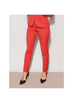 Ceglane klasyczne spodnie garniturowe ze sklepu Willsoor w kategorii Spodnie damskie - zdjęcie 124570125