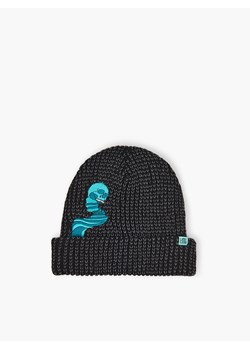 Cropp - Czapka beanie z haftem - czarny ze sklepu Cropp w kategorii Czapki zimowe męskie - zdjęcie 124580786