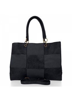 Modne Torebki Damskie Andrea Massi Shopper Bag Czarna (kolory) ze sklepu PaniTorbalska w kategorii Torby Shopper bag - zdjęcie 124598165