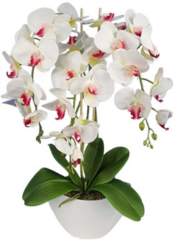 Sztuczny storczyk orchidea- kompozycja kwiatowa 60 cm 3PGB2 ze sklepu Pantofelek24.pl w kategorii Dekoracje - zdjęcie 124599325