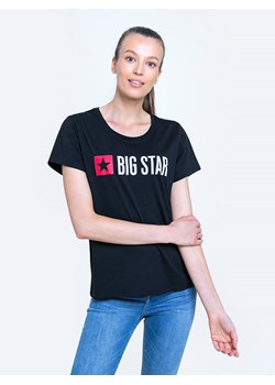 Koszulka damska z logo czarna Risma 906 ze sklepu Big Star w kategorii Bluzki damskie - zdjęcie 124659458
