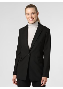 s.Oliver BLACK LABEL Blezer damski Kobiety Sztuczne włókno czarny jednolity ze sklepu vangraaf w kategorii Marynarki damskie - zdjęcie 124665147