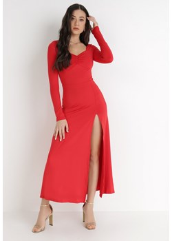 Czerwona Sukienka Hippeira ze sklepu Born2be Odzież w kategorii Sukienki - zdjęcie 124710529