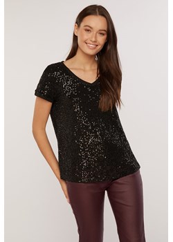 Cekinowa bluzka damska ze sklepu MONNARI w kategorii Bluzki damskie - zdjęcie 125040988