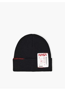 Cropp - Czapka beanie NASA - czarny ze sklepu Cropp w kategorii Czapki zimowe męskie - zdjęcie 125142937