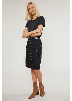 Bawełniana spódnica z wiązaniem ze sklepu MONNARI w kategorii Spódnice - zdjęcie 125250839
