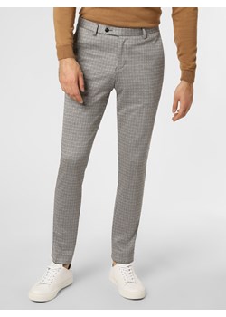 Finshley & Harding London - Męskie spodnie od garnituru modułowego – Hudson, beżowy ze sklepu vangraaf w kategorii Spodnie męskie - zdjęcie 125283818