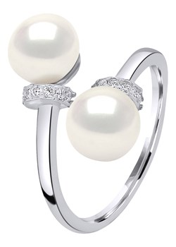 Pearline Srebrny pierścionek z perłami ze sklepu Limango Polska w kategorii Pierścionki - zdjęcie 125414749