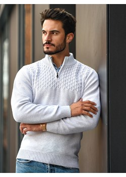 Jakub - białoszary - M ze sklepu Swetry Lasota w kategorii Swetry męskie - zdjęcie 125422296