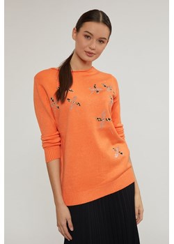 Sweter z aplikacją ze sklepu MONNARI w kategorii Swetry damskie - zdjęcie 125455915