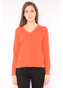 sweter damski  tommy hilfiger ww0ww28903 pomarańczowy ze sklepu Royal Shop w kategorii Swetry damskie - zdjęcie 125503445