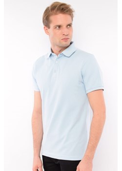 koszulka polo męska di selentino błękitna ze sklepu Royal Shop w kategorii T-shirty męskie - zdjęcie 125503748