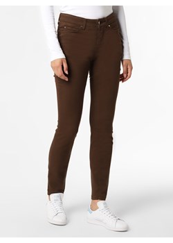 MAC Jeansy Kobiety Bawełna czekoladowy jednolity ze sklepu vangraaf w kategorii Spodnie damskie - zdjęcie 125538675