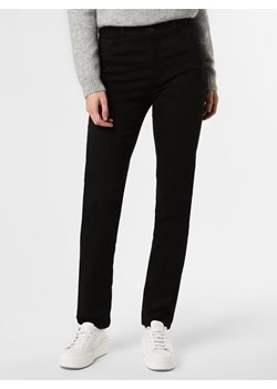 BRAX Spodnie Kobiety Sztuczne włókno czarny jednolity ze sklepu vangraaf w kategorii Spodnie damskie - zdjęcie 125538746