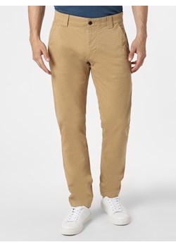 Tommy Jeans Spodnie Mężczyźni Bawełna beżowy jednolity ze sklepu vangraaf w kategorii Spodnie męskie - zdjęcie 125538825