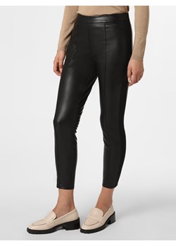 Calvin Klein Spodnie Kobiety Sztuczna skóra czarny jednolity ze sklepu vangraaf w kategorii Spodnie damskie - zdjęcie 125539126