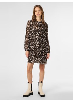 Esprit Collection Sukienka damska Kobiety Szyfon mocca wzorzysty ze sklepu vangraaf w kategorii Sukienki - zdjęcie 125540056