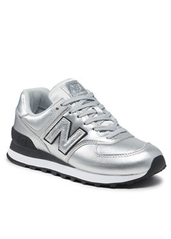 Sneakersy NEW BALANCE - WL574PN2  Srebrny ze sklepu eobuwie.pl w kategorii Buty sportowe damskie - zdjęcie 125585565