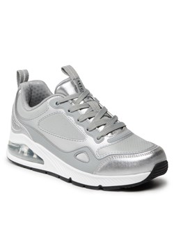 Skechers buty sportowe damskie sneakersy sznurowane srebrne 