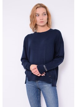 sweter damski pepe jeans pl701758 granatowy ze sklepu Royal Shop w kategorii Swetry damskie - zdjęcie 125750518
