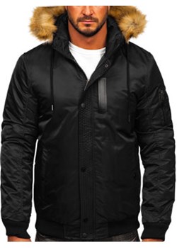 Czarna kurtka męska zimowa Denley 2129 ze sklepu Denley w kategorii Kurtki męskie - zdjęcie 125763017