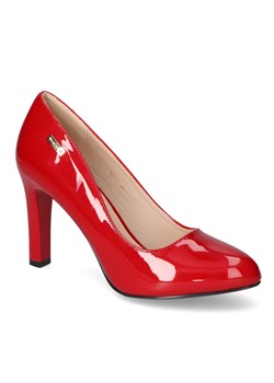 Eleganckie Czerwone Czółenka Lakierowane ze sklepu Arturo-obuwie w kategorii Czółenka - zdjęcie 125774055