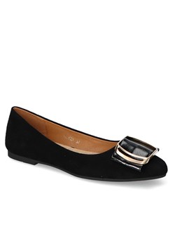 Baleriny Sergio Leone BL623 Czarne ze sklepu Arturo-obuwie w kategorii Balerinki - zdjęcie 125774107