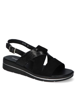 Sandały Sergio Leone SK039 Czarne ze sklepu Arturo-obuwie w kategorii Sandały damskie - zdjęcie 125774445