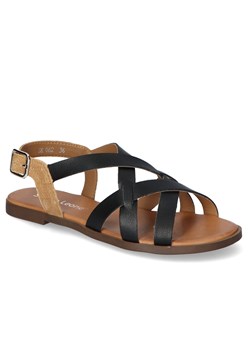 Sandały Sergio Leone SK062 Czarne lico ze sklepu Arturo-obuwie w kategorii Sandały damskie - zdjęcie 125774526