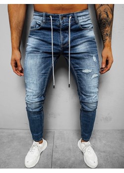Spodnie jeansowe męskie niebieskie OZONEE NB/MP0005B ze sklepu ozonee.pl w kategorii Jeansy męskie - zdjęcie 125970268