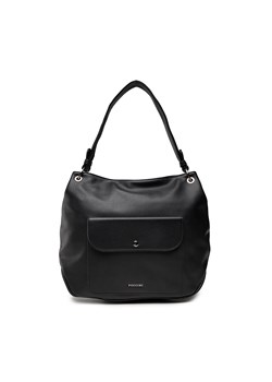 Shopper bag czarna Puccini elegancka matowa mieszcząca a8 