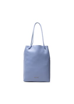 Gino Rossi shopper bag matowa niebieska na ramię 
